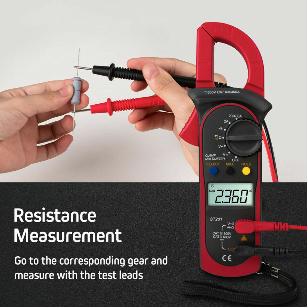 Professional Digital Clamp Meter - High-Precision AC/DC Multimeter & Electrical Circuit Tester