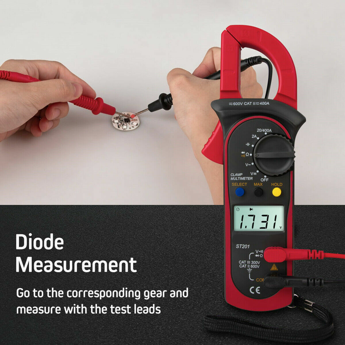 Professional Digital Clamp Meter - High-Precision AC/DC Multimeter & Electrical Circuit Tester